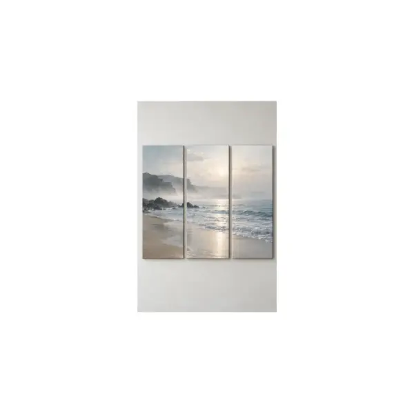 Coastal Silence Three-Panel Canvas Set