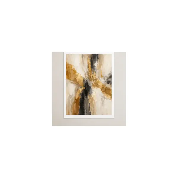 Golden Abstract Gallery Poster Print