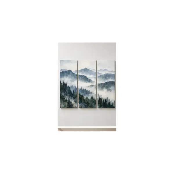 Watercolor Ridge Three-Panel Canvas Set